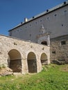 Dry moat at Cerveny Kamen Castle Royalty Free Stock Photo